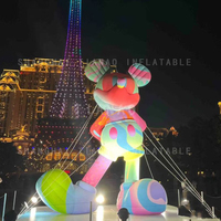 Modèle gonflable de publicité de dessin animé gonflable Mickey Mouse pour la publicité ou la décoration de vacances