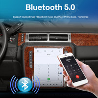 Mookaka Autoradio pour GMC-YuKon/ CHEVY Suburban Tahoe Auto AC 2007-2013 Carplay Android Écran vertical Lecteur DVD de voiture