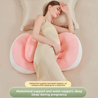 Oreiller spécial pour dormeurs latéraux, pour femmes enceintes, protection lombaire, coussin abdominal, portable, motif animal, maternité