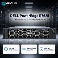 Serveur Rack 2U Dell PowerEdge R7625 personnalisé avec double processeur AMD EPYC 9004, DDR5, iDRAC9, gestion d'entreprise, livraison rapide
