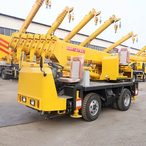 Telescopic Xây Dựng Selfmade Container Min Mobile 12T 15T Crane Truck Italy