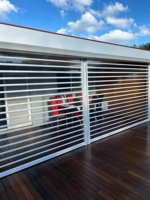 Porte à enroulement transparente électrique automatique sur mesure, directement de l'usine, avec vue complète en cristal