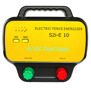 Électrificateur de clôture électrique à télécommande, installation facile, double entrée AC-DC, protection de sécurité de base 1J, résistant à l'eau, 12KV/7KV 10KM - Product Image 1