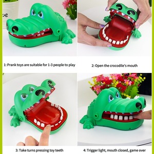 Jincan Small Gift crocodile Tooth Extraction Game Crocodile <b>Bite</b> Finger Toy for Decompression Shark Squeeze Toy for Children - Product Image 2