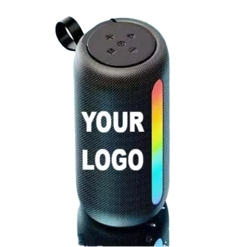 Portable Mini for Bluetooth Speaker with RGB LED Lighting Waterproof USB Wireless Communication Subwoofer for Home Outdoor Party