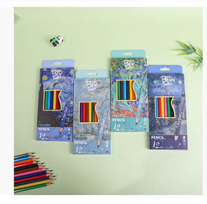 Lot de 12 crayons de couleur à l'huile en bois pour artistes, pour enfants, crayons personnalisés à bas <span class=keywords><strong>prix</strong></span> - Product Image 4