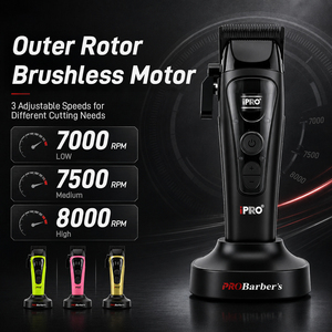 Ipro S1101 DLC เบลด7000-8000รอบต่อนาทีโร<span class=keywords><strong>เต</strong></span>อร์ภายนอกแบบไร้แปรงหวีผม<span class=keywords><strong>แบ</strong></span>บมืออาชีพที่ปรับความยาวได้<span class=keywords><strong>แบ</strong></span><span class=keywords><strong>ต</strong></span><span class=keywords><strong>เต</strong></span>อรี่4500mAh - Product Image 2