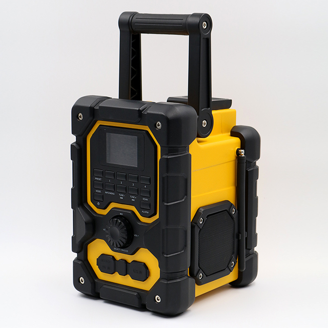 Portable Outdoor Wireless Construction Digital Radio Build in Battery Powered DAB/DAB+/FM Workshop Jobsite Portable Radio