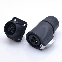 Connecteur d'alimentation audio étanche 20A à 6 broches, prise d'alimentation et de signal à 3 broches, contact en cuivre plaqué or, boîtier en cuivre