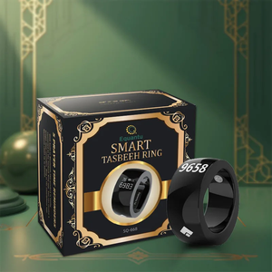 Bague connectée musulmane intelligente avec compteur numérique de Tasbih, rappel de prière, boussole de direction de la Qibla et alarme Azan – Technologie portable - Product Image 4
