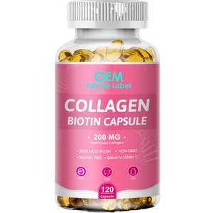 Cápsulas de Gel Suave con Complejo Multicolágeno OEM 200MG con Biotina y Vitamina C que Promueven un Cabello Saludable, una Piel Hermosa y el Crecimiento de las Uñas - Product Image 1