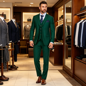 Ensemble de costume 3 pièces pour <span class=keywords><strong>homme</strong></span> 2026 : Blazer + Gilet + Pantalon, <span class=keywords><strong>Tenue</strong></span> de <span class=keywords><strong>mariage</strong></span> professionnelle européenne et américaine, Vêtements de cérémonie d'affaires - Product Image 1