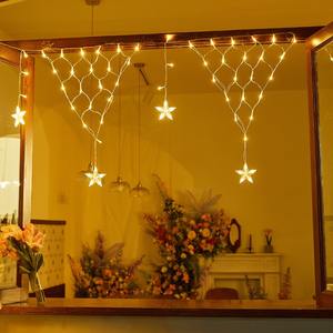 ไฟราวม่าน LED กลางแจ้งรูปทรงสามเหลี่ยมตาข่ายกันน้ำได้ของตกแต่งบรรยากาศงานเทศกาล - Product Image 3