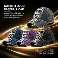 Nueva Gorra de Béisbol Lavada de Alta Calidad para Hombre, Gorra Trucker con Letras DIFSFL Bordadas, Gorra de Protección Solar para Exteriores