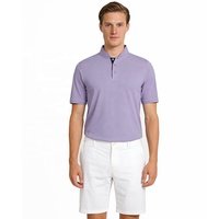 Camisetas Polo de Golf Personalizadas para Hombre, Nuevo Diseño, Cuello Mandarín, Logotipo Bordado en Silicona, Deportivas, Transpirables, Corte Ajustado