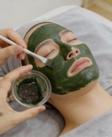 Kit de poudre exfoliante pour le visage à base d'algues naturelles Bio 99% pur, micro-aiguilletage bio, traitement de l'acné, naturel, sans acide chimique, peeling aux algues