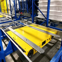 Chariot de transfert sur rail à vitesse personnalisable RGV (Véhicule sur rail intelligent) pour système de convoyage de palettes en usine