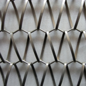 Linh Hoạt Thép Không Gỉ Dệt Xoắn Ốc Trang Trí Dây Lưới Lỗ Hình Dạng Băng Tải Vành Đai Đấm Thiết Kế Mới Cho Rèm Trang Trí - Product Image 4