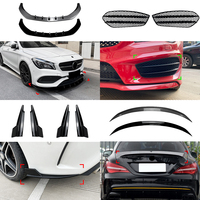 Kit carrosserie AMP-Z pour Mercedes Benz Classe CLA C117 : Lame de pare-chocs avant, jupes latérales, aileron arrière, diffuseur arrière en ABS