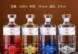 Bouteilles de <span class=keywords><strong>vin</strong></span> en verre côtelé vides avec bouchon pour boissons, brandy, vodka, spiritueux, alcool, <span class=keywords><strong>vin</strong></span> 500 ml 16 oz 500 ml, bouteilles de whisky - Product Image 5