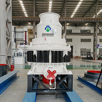 Nueva Trituradora de Cono de Resorte para Piedra de Cuarzo de 100 TPH con Control PLC, Motor AC, Caja de Cambios y Rodamientos para Uso en Minería y Construcción