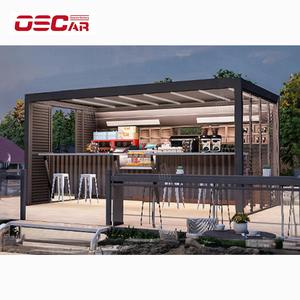 Volets en aluminium réglables 10X13 personnalisés kits de pergola de toit à persiennes persiennes mobiles pergola de terrasse de jardin - Product Image 1