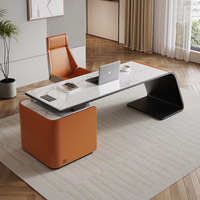 Bureau de direction moderne, finition brillante, bureau de direction pour immeuble de bureaux