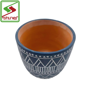 Contenitore di <span class=keywords><strong>piante</strong></span> rotonde <span class=keywords><strong>in</strong></span> <span class=keywords><strong>ceramica</strong></span> succulenta fioriera di <span class=keywords><strong>piante</strong></span> <span class=keywords><strong>in</strong></span> Terracotta vasi per la decorazione del giardino di casa - Product Image 2