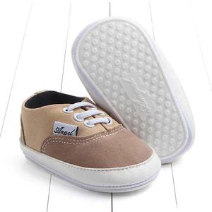 Mocassins à lacets pour garçons et filles de 0 à 18 mois, chaussures antidérapantes à semelles en caoutchouc pour bébés, baskets pour berceau BGTK-008 - Product Image 6