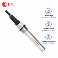 RIKA RK500-07LC untuk Sistem Pendingin Cairan Server AI, Sensor Kekeruhan Pendingin Cairan RS485 Modbus 0-5V Monitor Kejernihan Cairan Pendingin