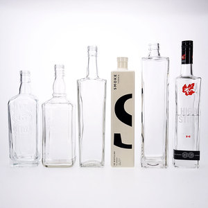 Vista 75cl 750ml 100cl 1000ml cao Flint phun màu Gin Rum Whisky Vodka Chai biểu tượng tùy chỉnh với nút chai Stopper - Product Image 2