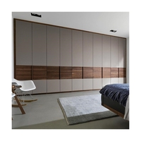 Meubles sur mesure Armoire en bois à quatre portes avec tiroir Armoire pour bébé à domicile Armoire en plastique Style populaire Armoires de luxe