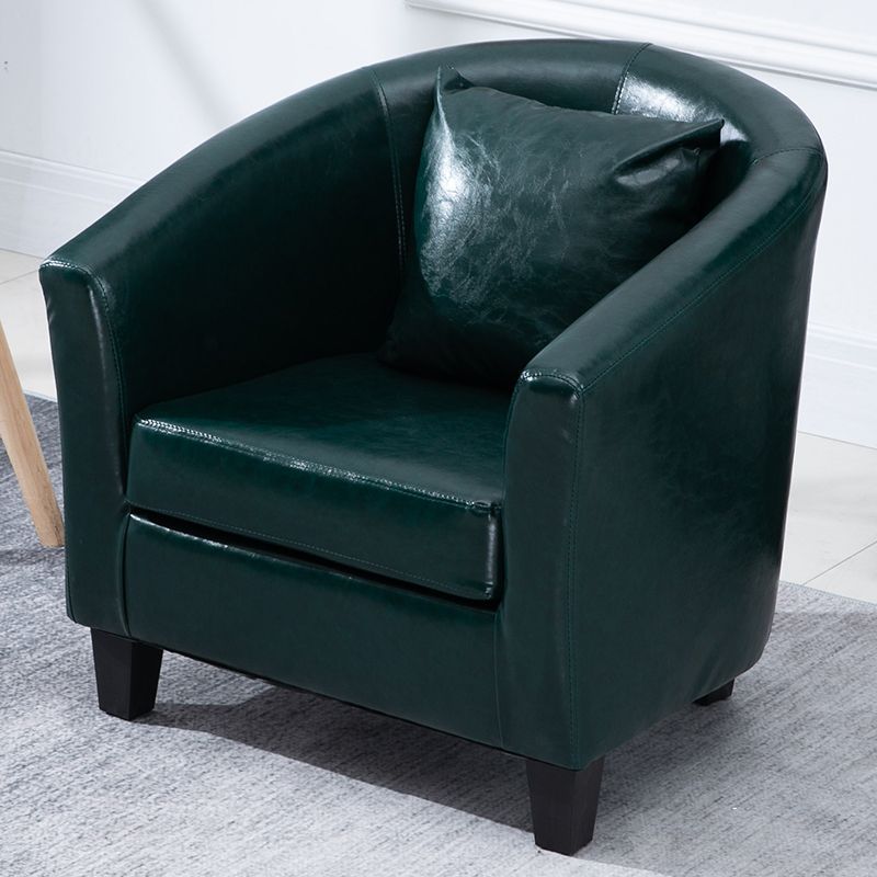 Cuir ciré à l'huile vert foncé