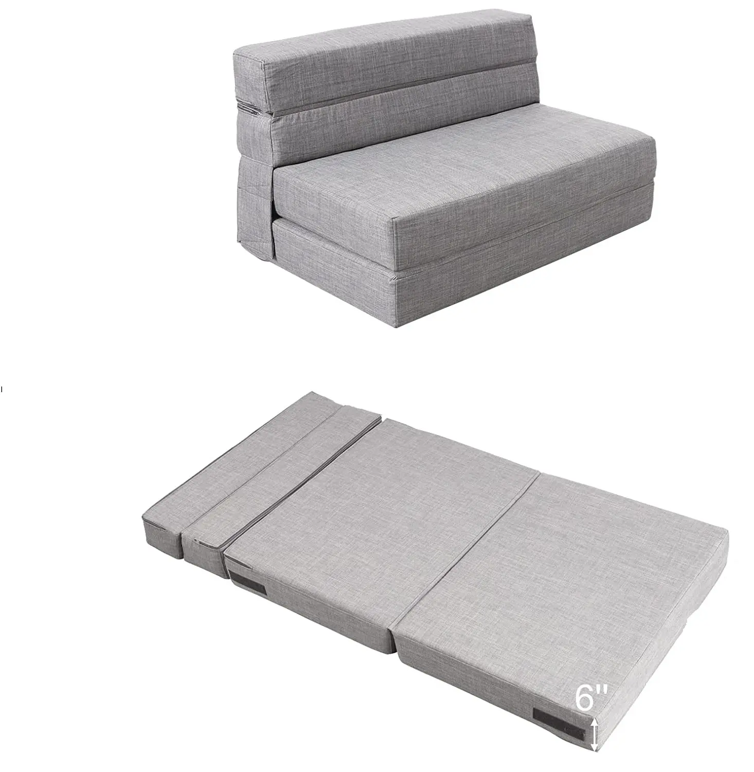 Lipat Sofa Bed Sofa dengan Bantal Lipat Tiga Kasur Sofa untuk Ruang Tamu