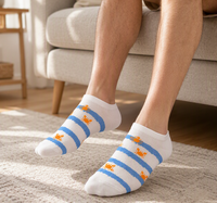Chaussettes de sport pour hommes printemps-été, chaussettes bateau à cordon, chaussettes respirantes pour hommes