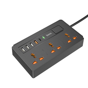 2022 Hoco OEM DC15 2 en 1 3 prises parasurtenseur 4 Ports de commutation de surcharge <span class=keywords><strong>USB</strong></span> <span class=keywords><strong>chargeur</strong></span> d'extension multi-prises - Product Image 1