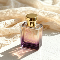 Flacon pulvérisateur vide en verre dégradé à faible MOQ pour emballage de parfum de luxe avec logo personnalisé, vente en gros 50ml 30ml