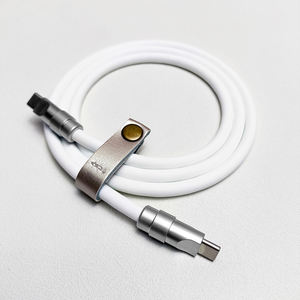 Cable de Carga Rápida para Teléfono 2026, Cable de Cargador <span class=keywords><strong>USB</strong></span> <span class=keywords><strong>C</strong></span> de Silicona Suave y Metal, 240W, Extra Grueso, para iPhone 15 17 PRO - Product Image 5