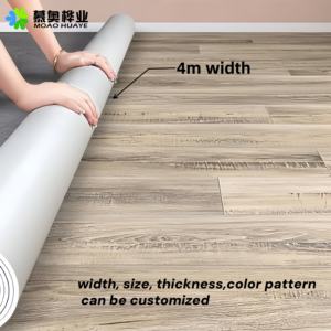 Rouleau de revêtement de sol intérieur en vinyle <span class=keywords><strong>PVC</strong></span> avec envers en feutre rouge de 0,7 mm - Antidérapant, imperméable, épaisseur personnalisable - Product Image 1