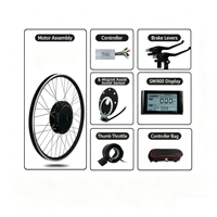 Kit de roue avant pour vélo électrique 20-29 pouces, moteur 48V 1000W, kit de conversion VTT, dropout : 100 mm avec écran SW900