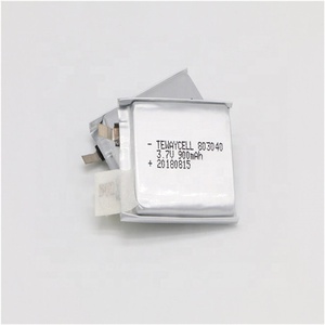 650mAh 802040 <span class=keywords><strong>3</strong></span>,7 V flat smallest graphene polymer lithium ion battery pack cell ion for Bluetooth headset with KC - Product Image 4