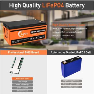 12.8V LiFePo4 12V 50AH 100AH 200AH 300AH 400AH 500AH 600AH锂离子电池储能电池 - Product Image 5