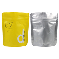 Pochettes refermables imprimées jaune vif personnalisées, emballage de qualité alimentaire pour comprimés à croquer avec protection UV