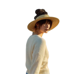 2025 New rơm lúa mì rộng vành mở vương miện Sun hat mùa hè bãi biển hat UV bảo vệ thoáng khí unisex bán buôn số lượng lớn - Product Image 2