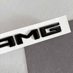 Lettres de carrosserie de voiture en ABS chromé <span class=keywords><strong>noir</strong></span> 3D, coffre arrière pour logo 4MATIC, autocollants emblèmes, badge <span class=keywords><strong>Mercedes</strong></span>, protection d'un an, autocollant - Product Image 6