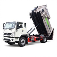 Camion de collecte et de transfert de déchets Shacman HOWO 18-25 tonnes avec bras articulé à crochet, robuste, fabriqué en Chine