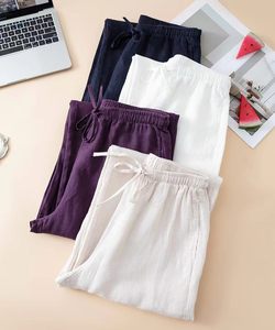 <span class=keywords><strong>Pantaloni</strong></span> a Gamba Larga 100% <span class=keywords><strong>Lino</strong></span> per <span class=keywords><strong>Donna</strong></span>, <span class=keywords><strong>Vita</strong></span> Elastica <span class=keywords><strong>con</strong></span> Cordoncino, <span class=keywords><strong>Pantaloni</strong></span> Casual <span class=keywords><strong>in</strong></span> <span class=keywords><strong>Lino</strong></span> - Product Image 1