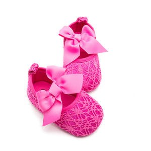 Chaussures brodées de ballerine pour bébé fille, à gros nœud, jolies chaussures légères, de printemps et d'été, pour nourrisson, robe de poussette - Product Image 5