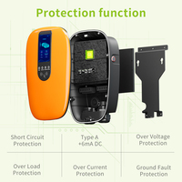 Station de recharge pour véhicules électriques compatible solaire 16-32A APP RFID OCPP Type1/2 GB/T Chargeur domestique et commercial
