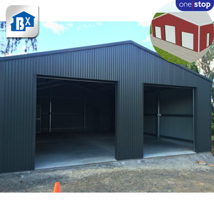 Garage préfabriqué de structure métallique de service à guichet unique, granges de garage de voiture de bâtiment de structure métallique - Product Image 5